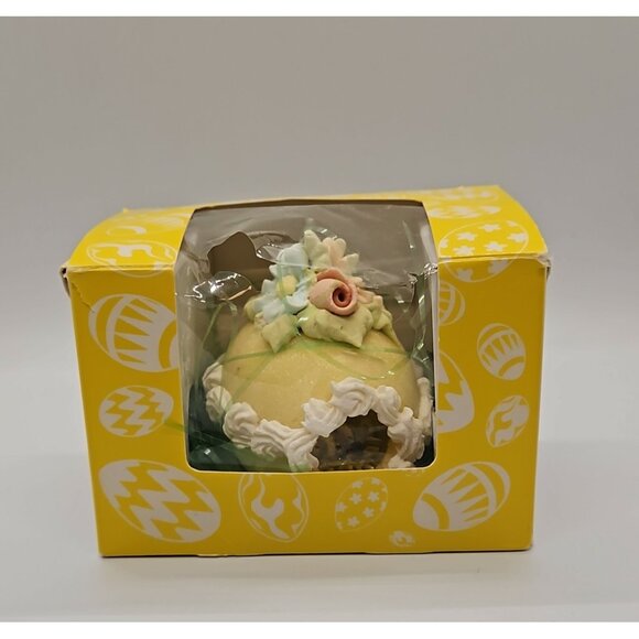 (2) Vintage Panaramic Scenic Sugar Easter Eggs In Box - Picture 1 of 11